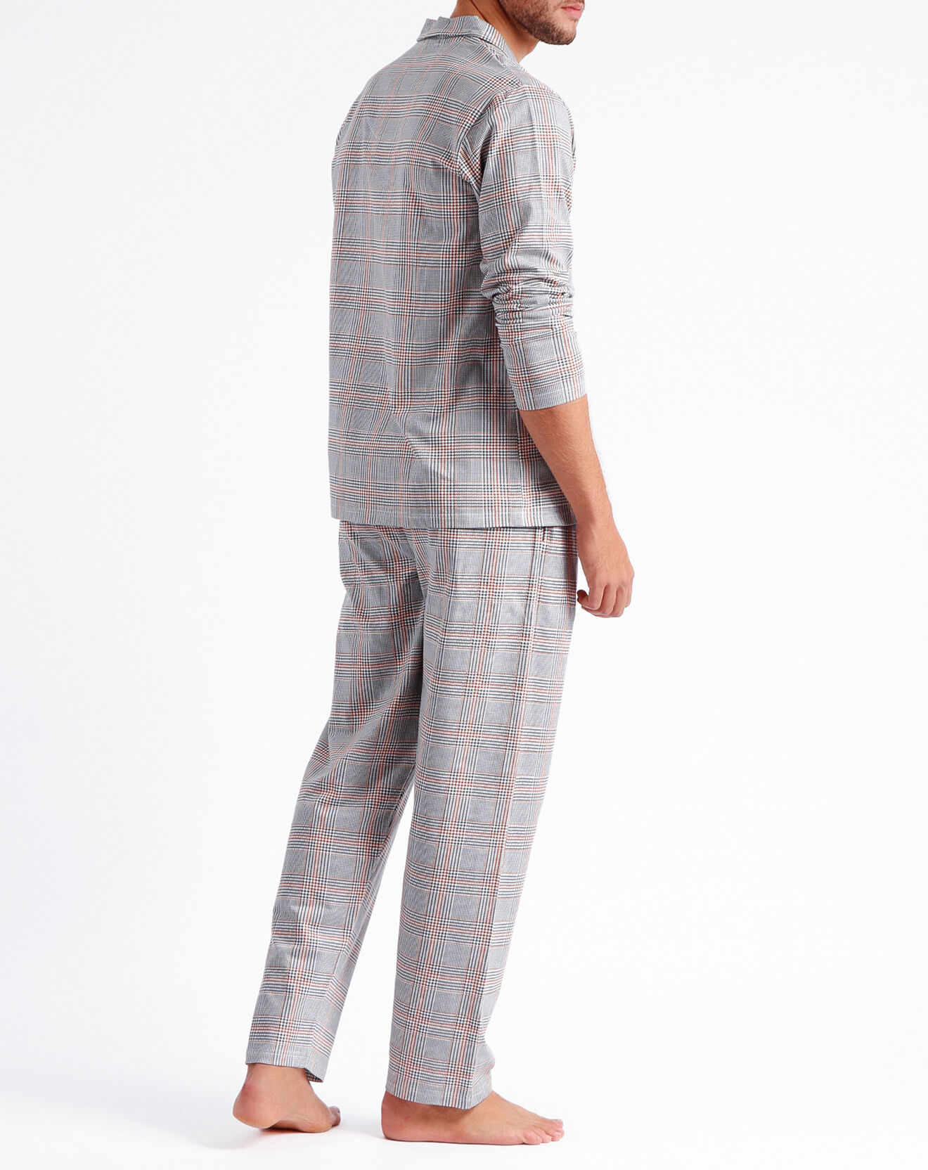 Admas Pyjama Chemise & Pantalon Elio gris