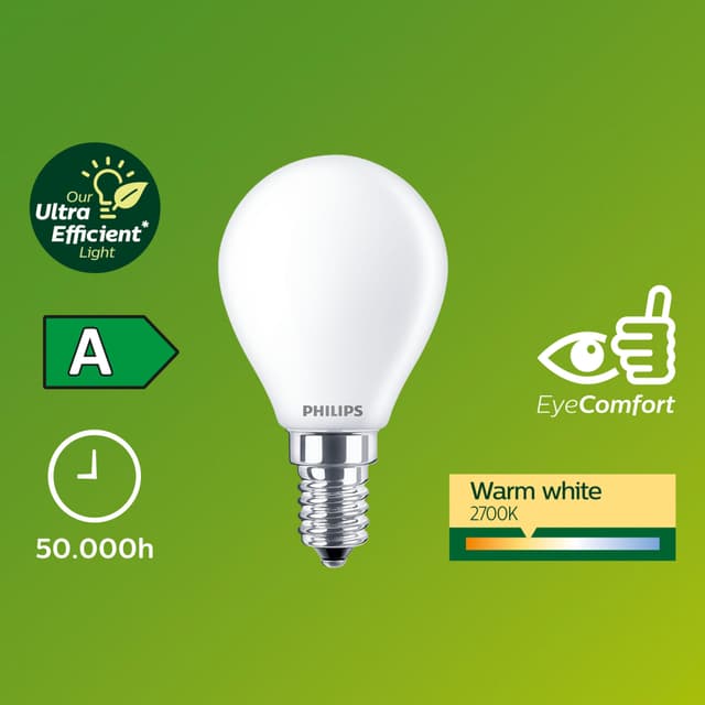 Philips UE P45 LED-pære 40W E14 (varm hvid)