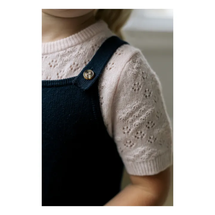 Holmm T-Shirt Cachemire Nero | Rose pâle