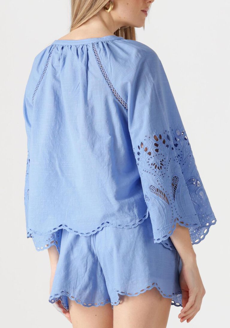 blauwe scarlett poppies blouses ashu top