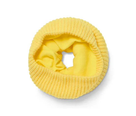 Strickschlauchschal, gelb