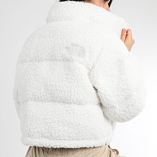 Veste Fourrure Femme Nuptse A7WSK Blanc
