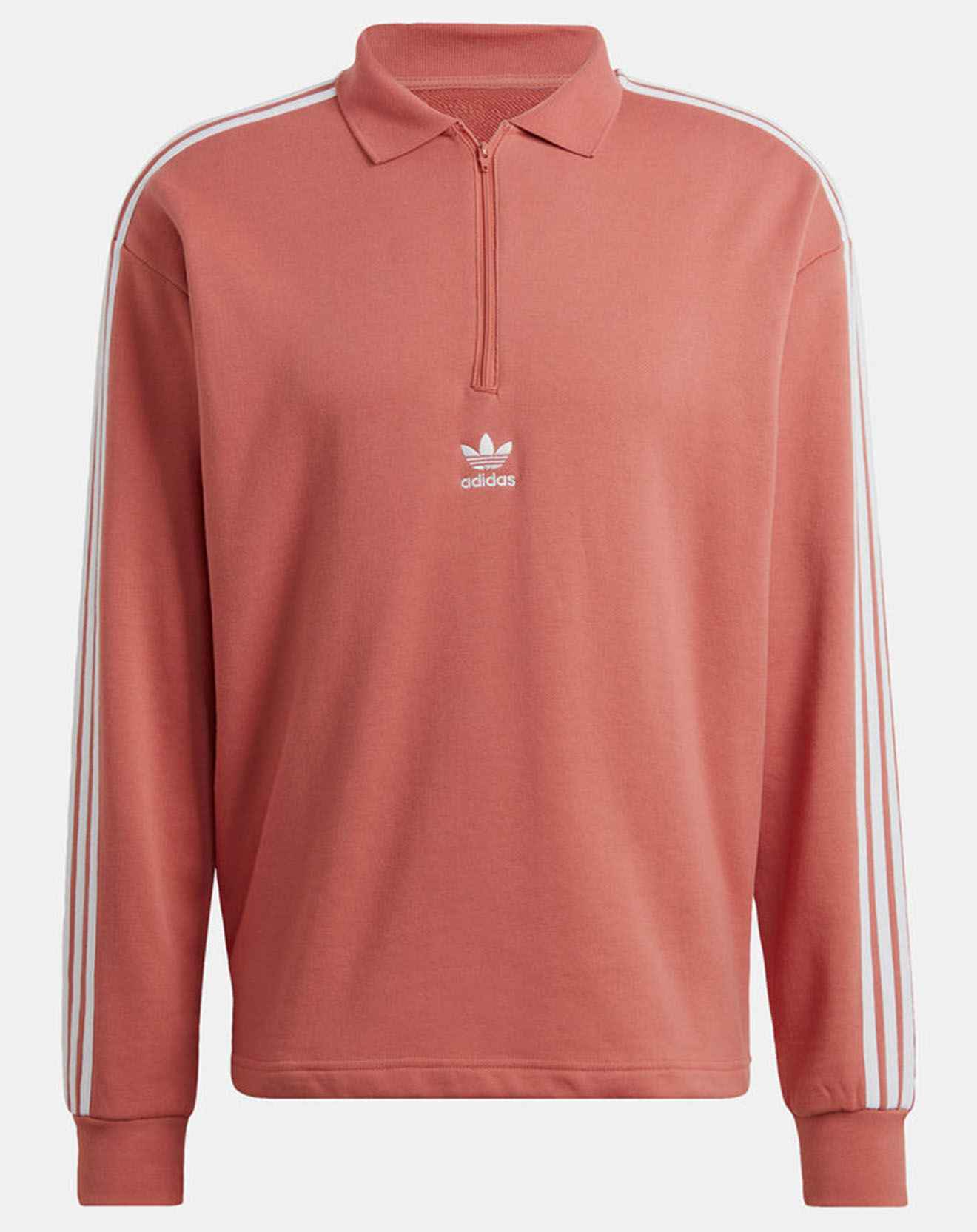 Adidas Polo droit zippé brique