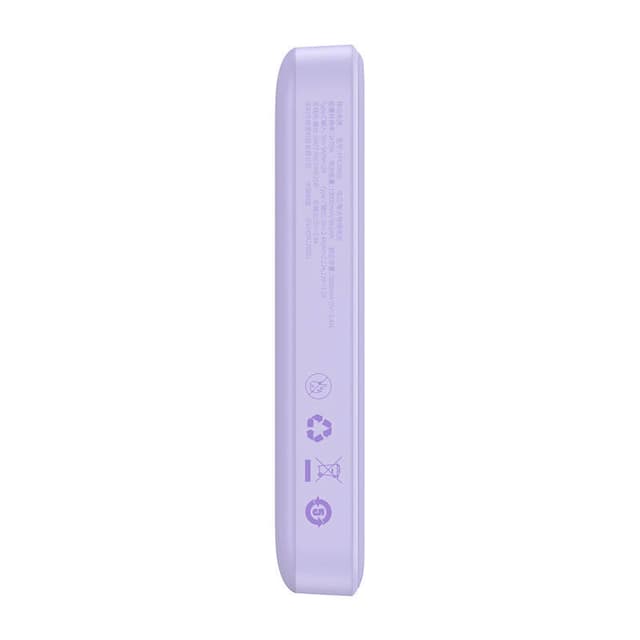 Powerbank Baseus Magnetic Mini 10000mAh, USB-C 20W MagSafe (lilla)