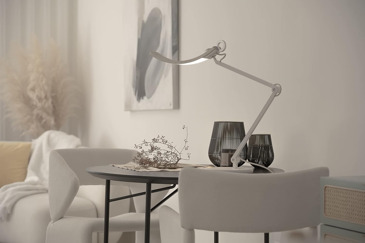 BenQ WiT e-Reading LED Schreibtischlampe, Dimmbare Tischlampe, 13 Farben und 23 Helligkeitsstufen, Ultraweite Leuchte, Entwickelt für Monitor - Gold
