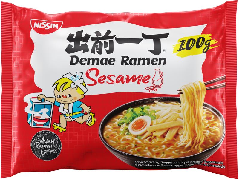 Nissin Food Demae Ramen Nudelsuppe Sesam 100 g Nudelsuppe Sesam