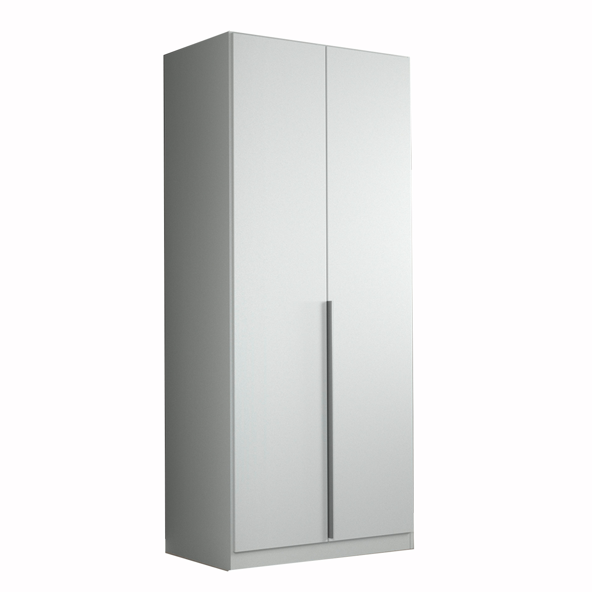Drehtürenschrank - seidengrau - 2-türig - 91x210 cm