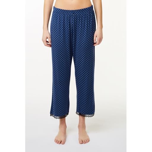 CCDK Jasmin Crop Pyjamasbukser, Ensign Blue, L