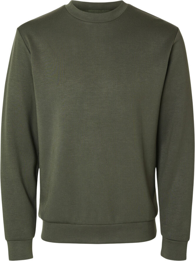Selected Homme SLHEMANUEL SOFT CREW NECK SWEAT NOO Forest night