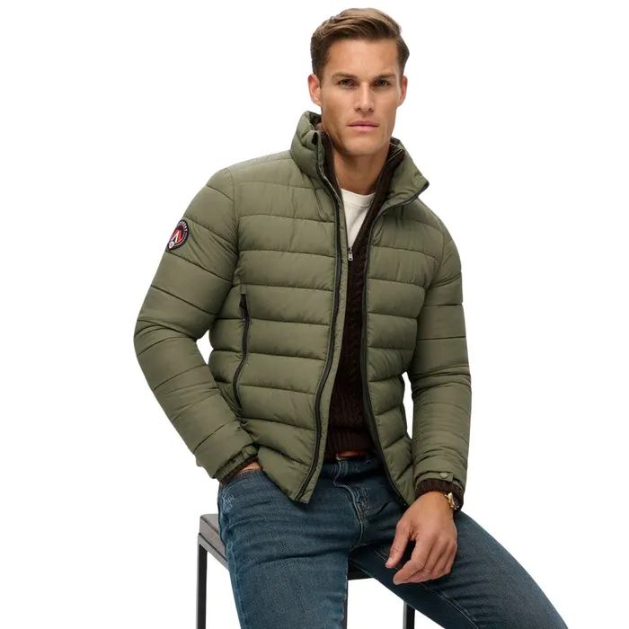 Superdry Fuji Padded Embroidered Pufferjas Heren