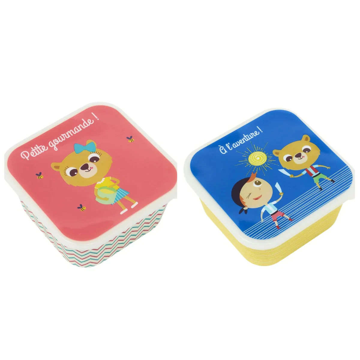 2 Boîtes à goûter pour enfant - Ourson Toga