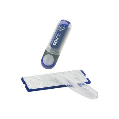 Colop - Tampon de poche Pocket Stamp 20 à faire soi-même - 4 lignes