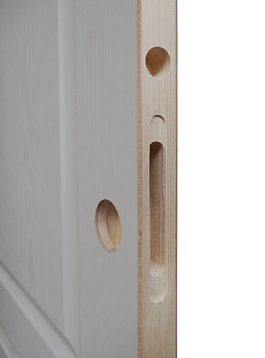 Porte coulissante postformée 2 panneaux CDG H.204 x l.83 cm