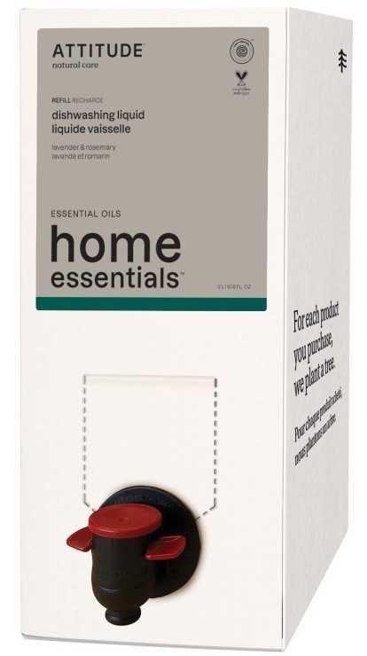 Attitude Home Essentials REFILL Afwasmiddel Lavendel & Rozemarijn 2 liter