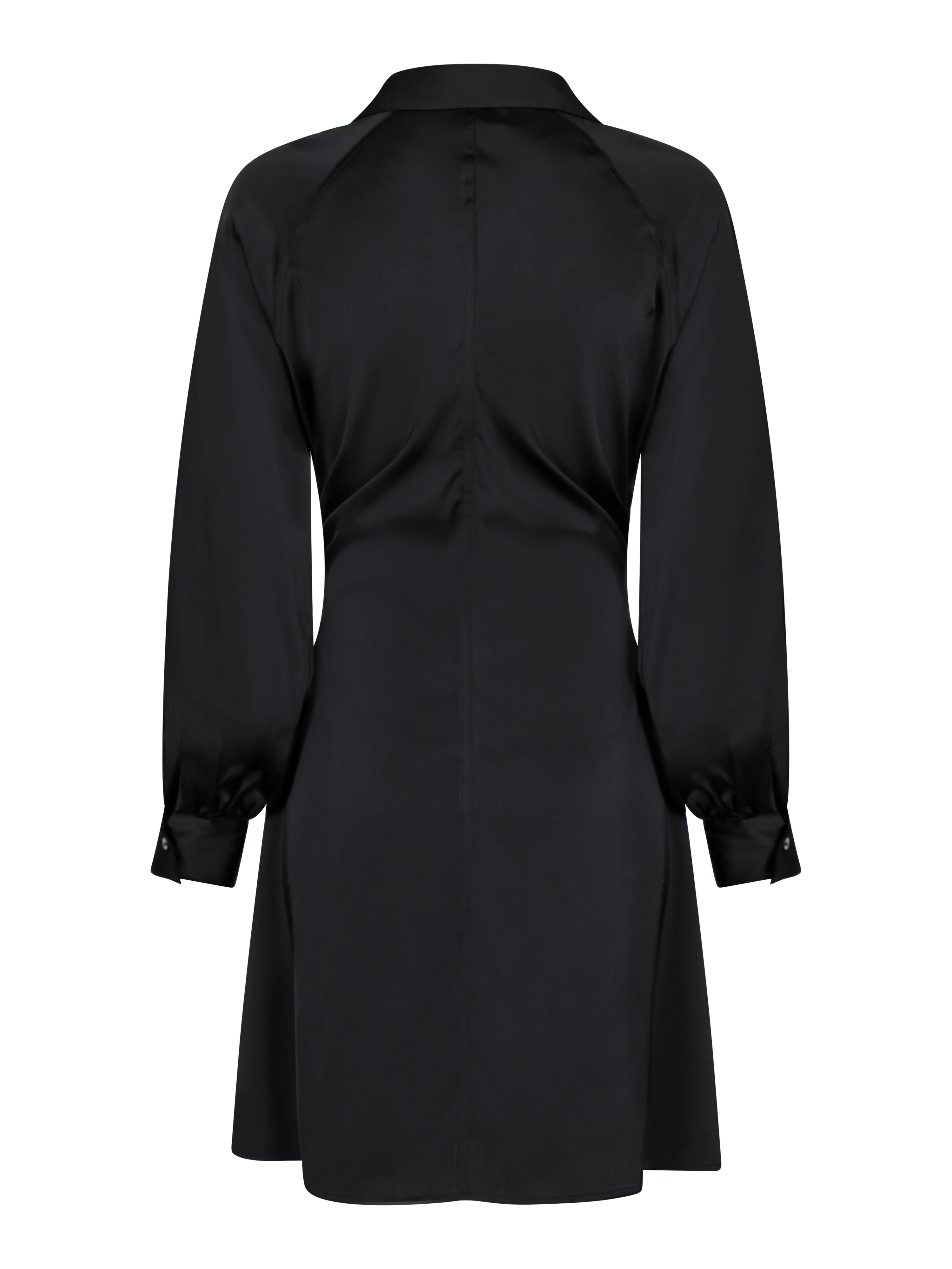 Neo Noir  Naila Sateen kjole - sort