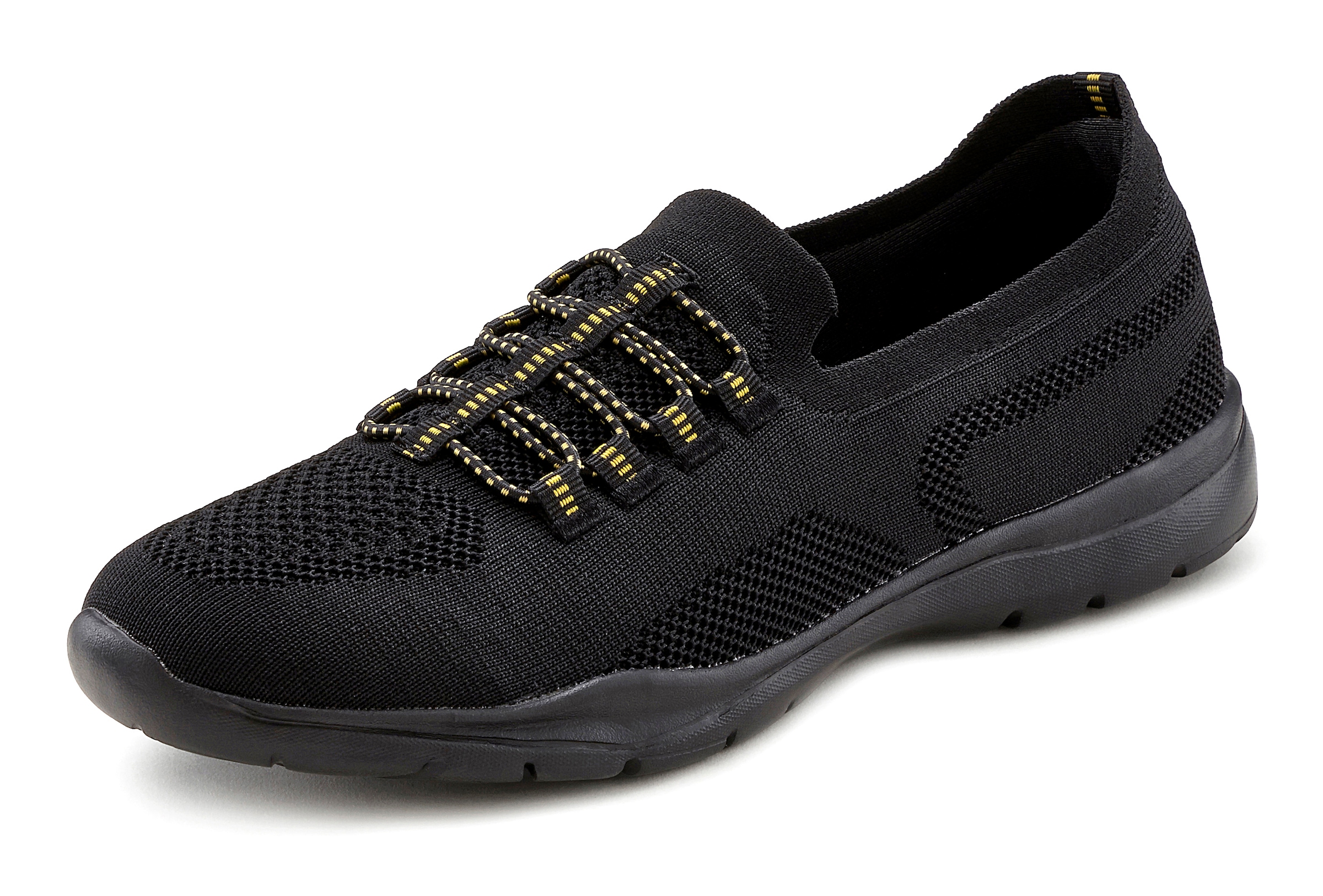LASCANA Sneaker »Slipper, Halbschuh, Slip-On-Sneaker,«  aus leichtem Textil-Material VEGAN