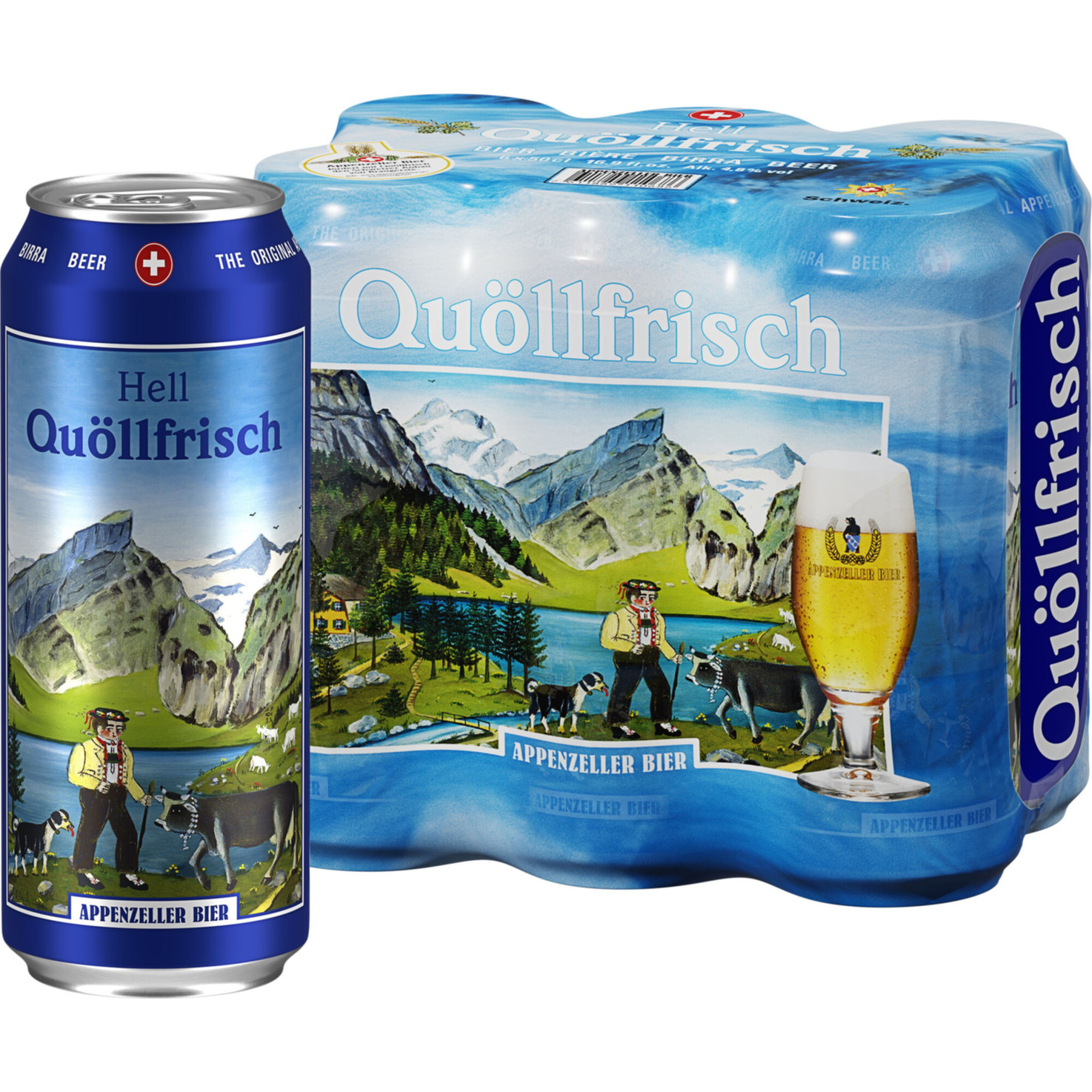 Appenzeller Bier Quöllfrisch 6x50cl -300cl