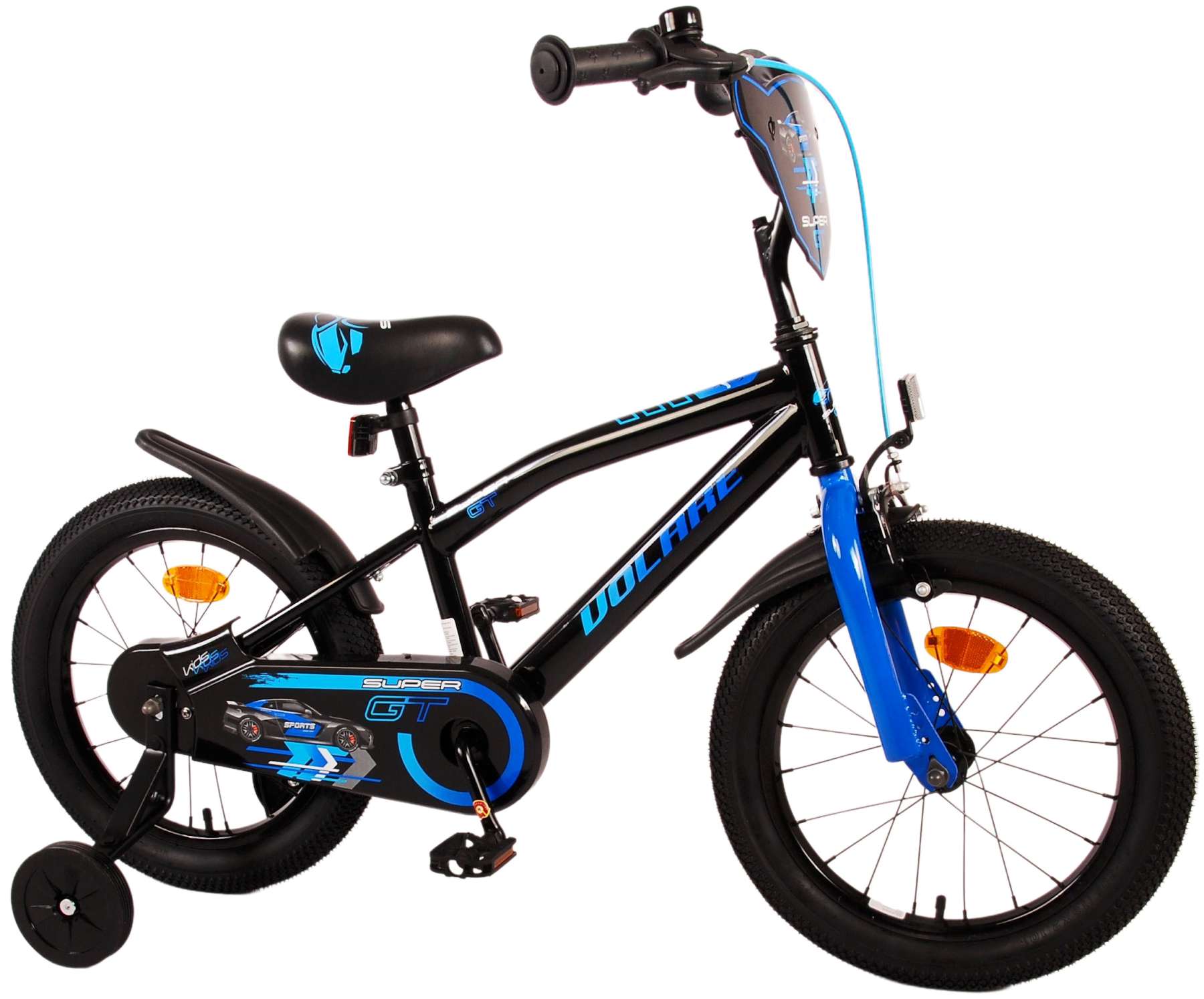 Kinderfahrrad Super GT Fahrrad für Jungen 16 Zoll Kinderrad in Blau
