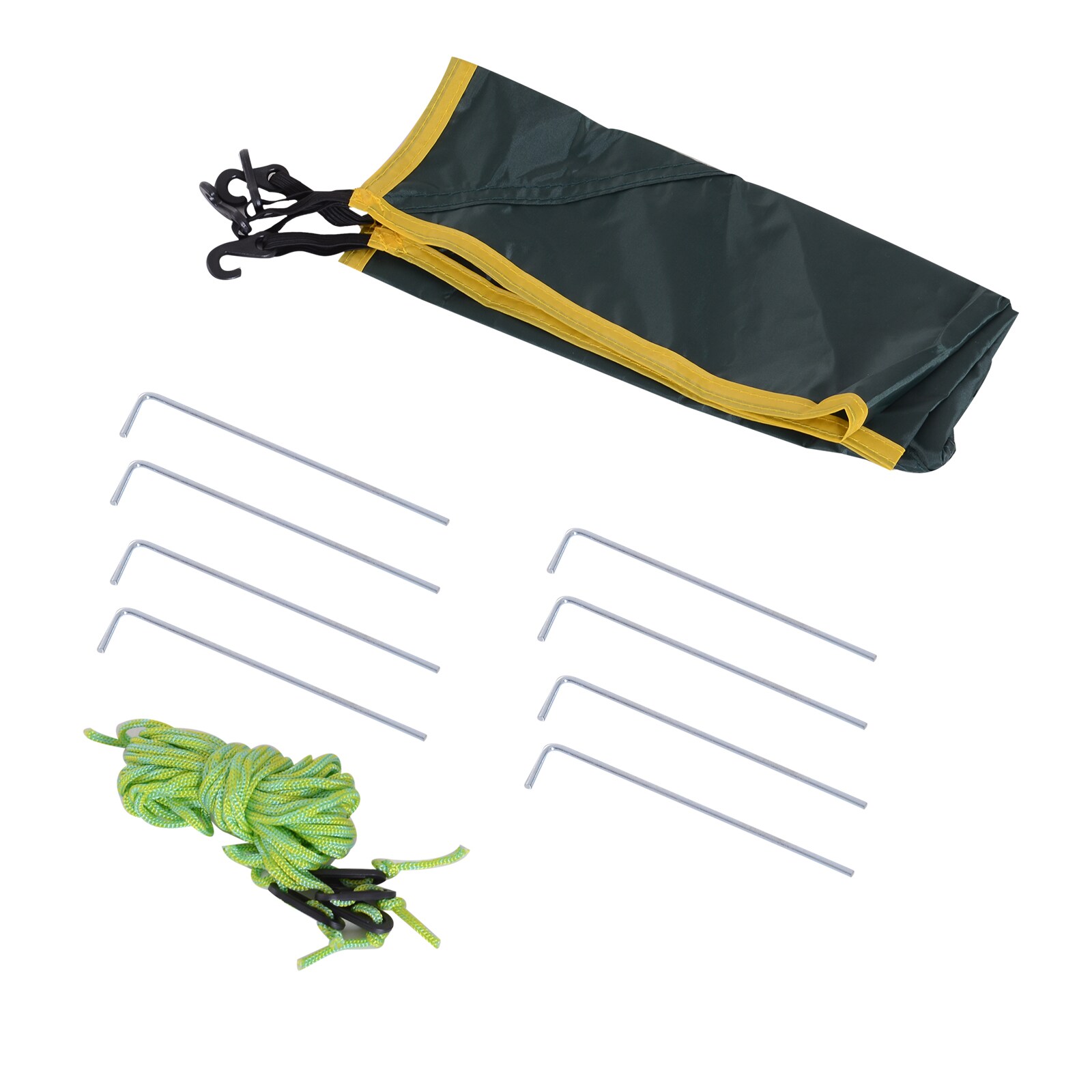Outsunny Quick-Up-Zelt für 2 Personen + 1 Kind dunkelgrün 210 x 210 x 140 cm (LxBxH)