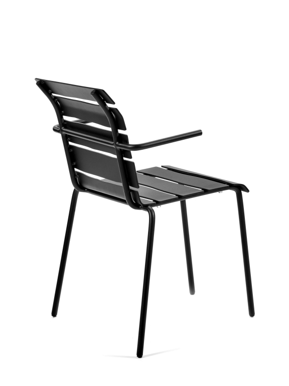 Valerie Objects Aligned tuinstoel met armleuning off white