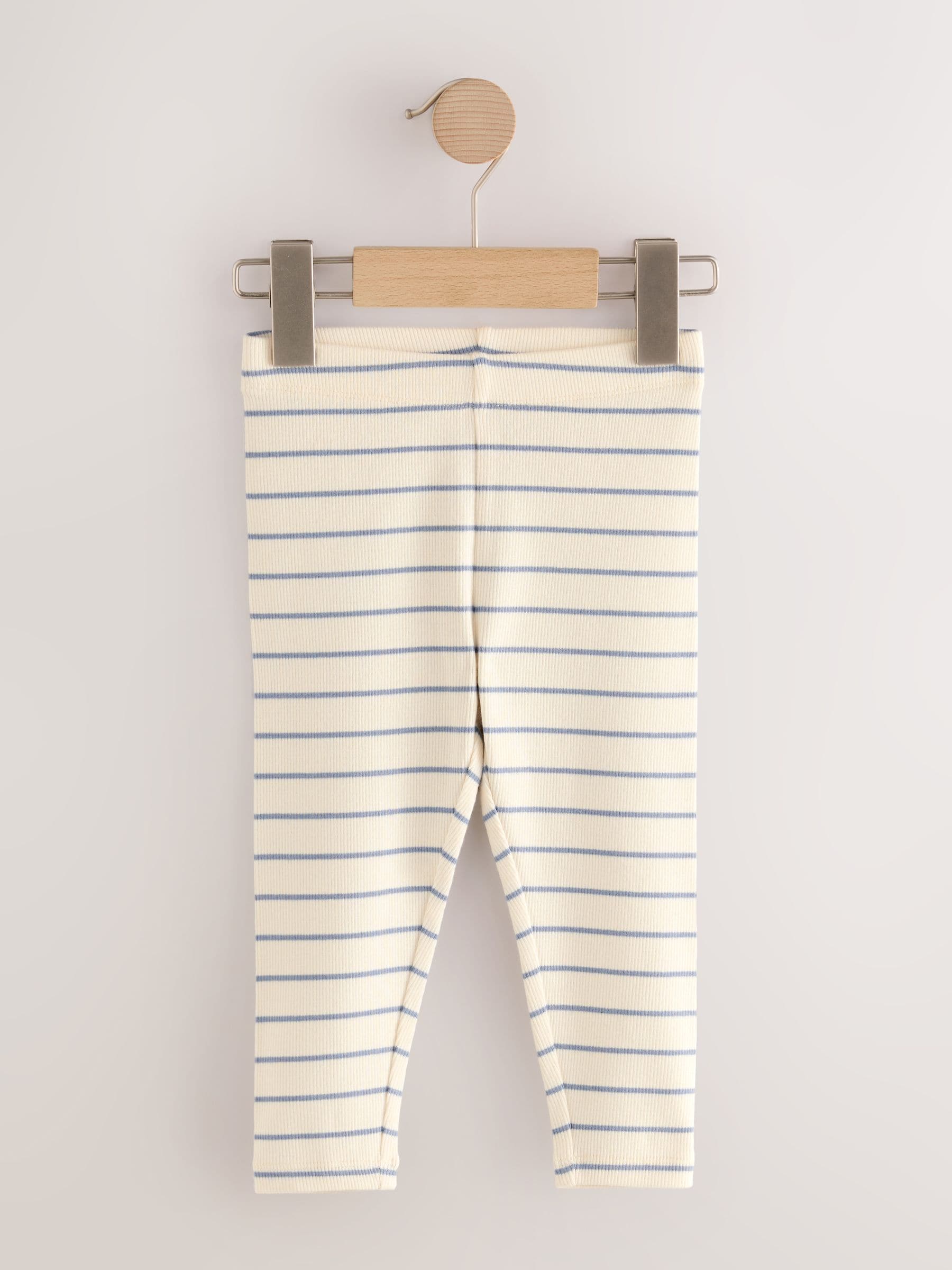 Regenboog - Verpakking van 5 geribbelde Leggings (3mnd -7jr)
