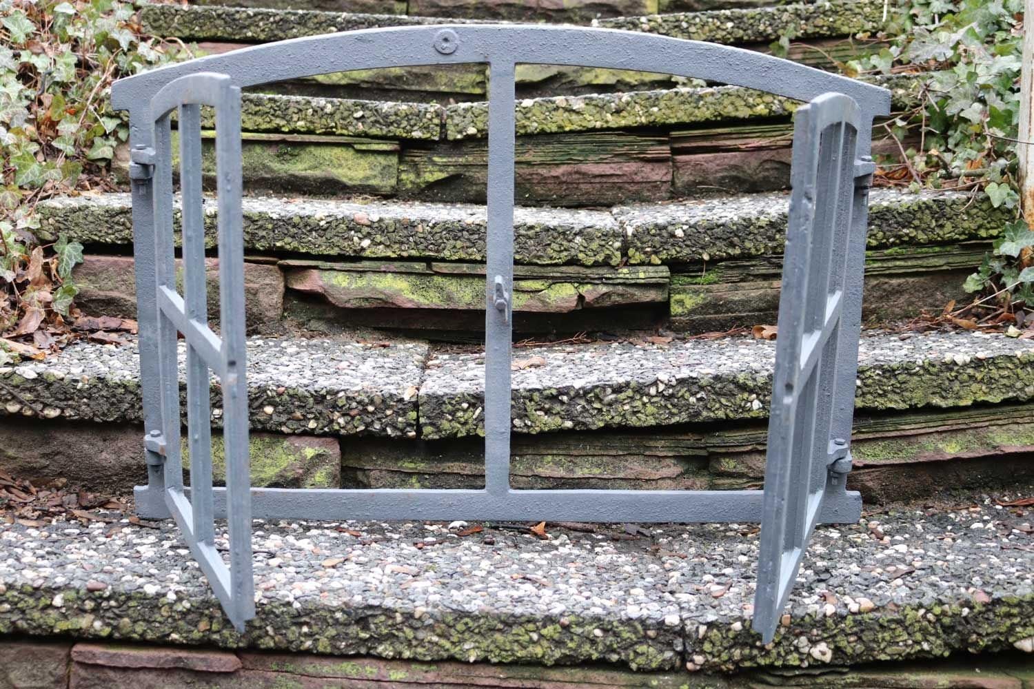 Stallfenster Fenster zum Öffnen Scheunenfenster grau 74cm wie Antik Eisenfenster