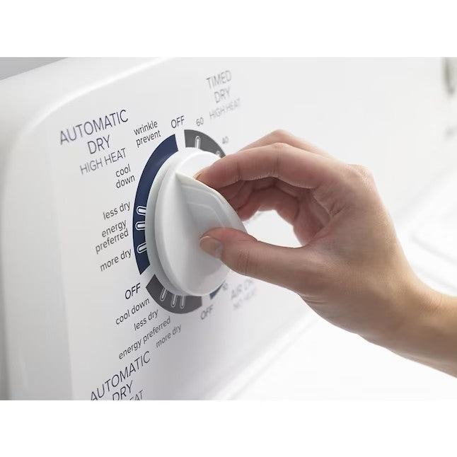 Secadora elétrica Amana de 6,5 pés cúbicos (branca)