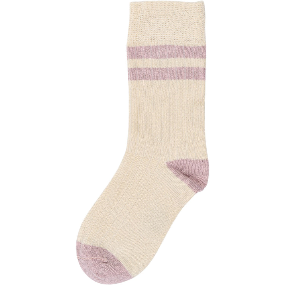 Køb minipop® Off White/Rose Bambus Strømper Sport
