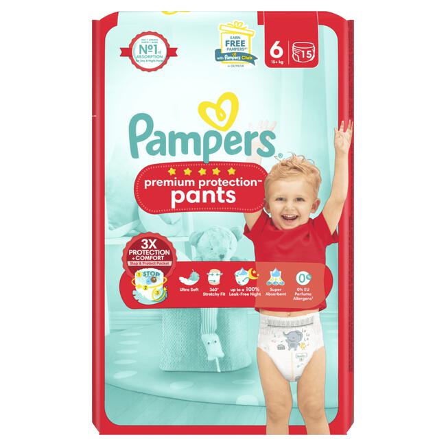 Pampers Premium Protection Pants Luierbroekjes Maat 6 15+ KG 15 stuks