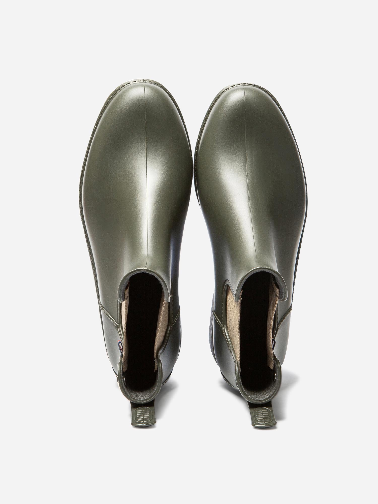 Bottes De Pluie Femme Caoutchouc Vert Kaki