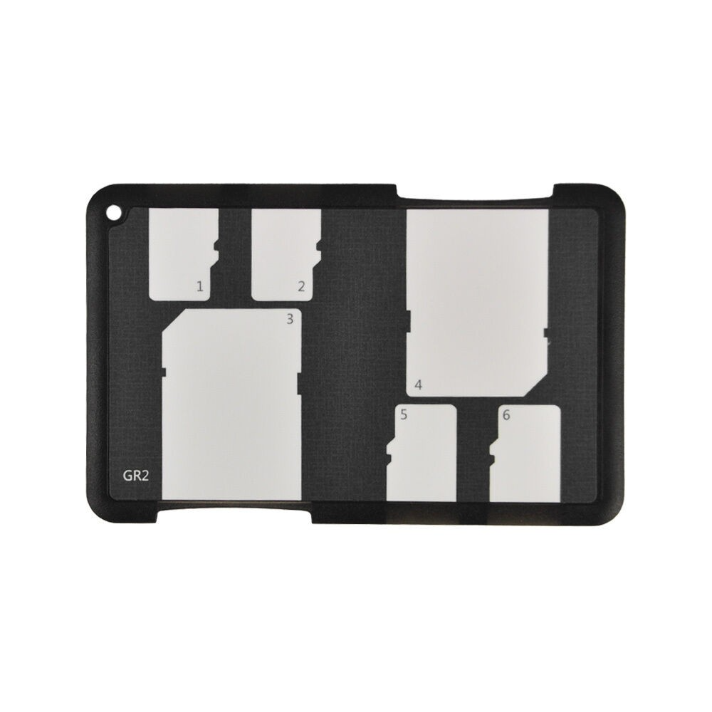 Speicherkarten Aufbewahrungsbox für 2x SD-Karten / 4x MicroSD Speicherkarten (MCH-SDMSD6GR) - Blau