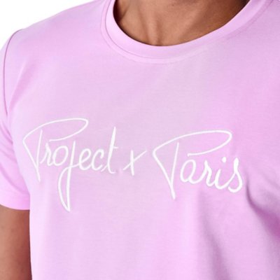 Tee-shirt à manches courtes homme Basic Broderie PROJECT X PARIS