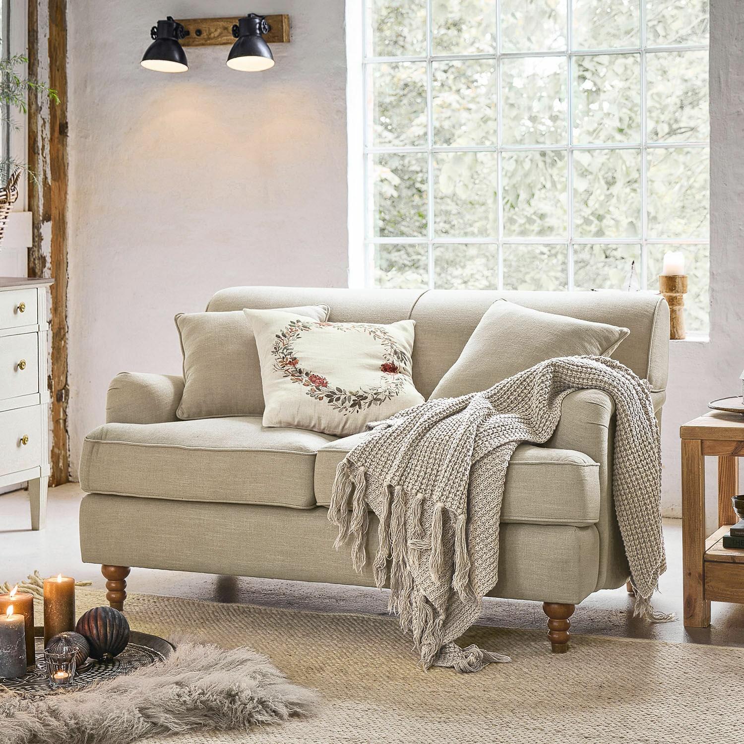 Sofa Isa 2-Sitzer | leinen
