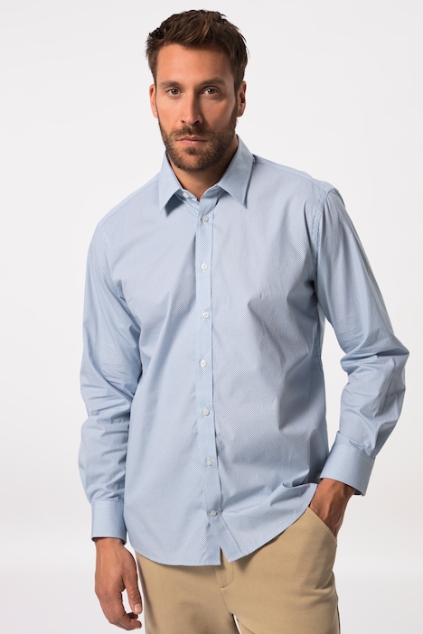 Businesshemd, Langarm, Kentkragen, Minimal-Muster, Comfort Fit, bis 8 XL