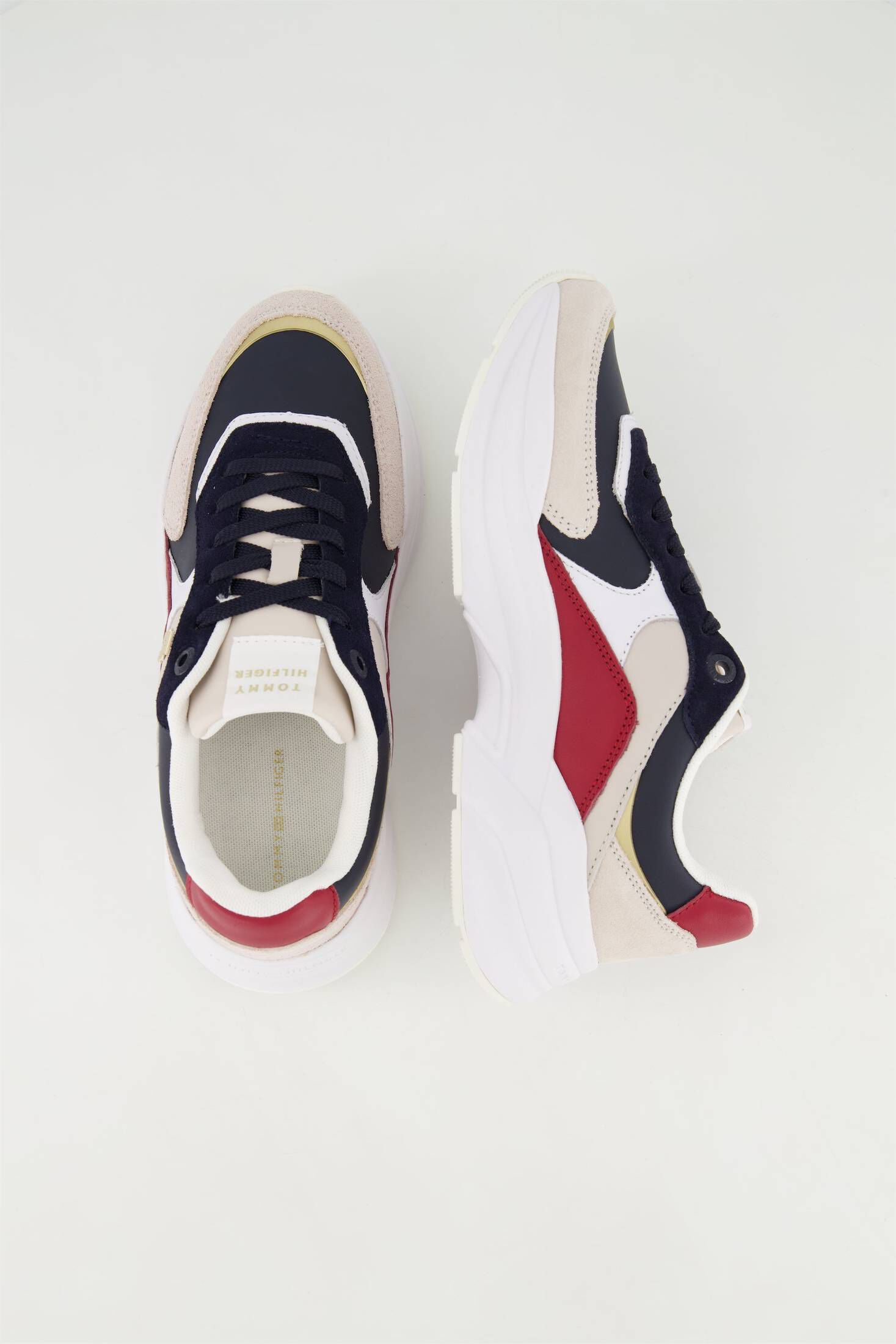 Tommy Hilfiger| Damen Sneaker CHUNKY TH RUNNER mit Leder