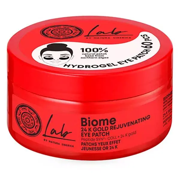 Natura Siberica - Lab Biome - Patchs yeux hydrogel Jeunesse Or - 60 patchs