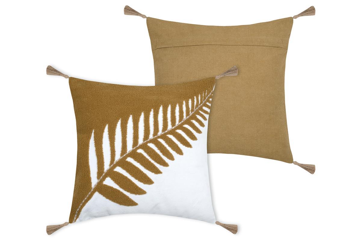 ALOHA COUSSIN 40X40CM MOUTARDE