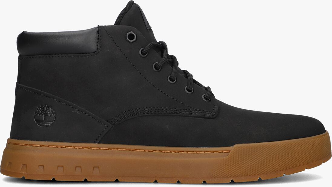 zwarte timberland veterschoenen maple grove mid lace up
