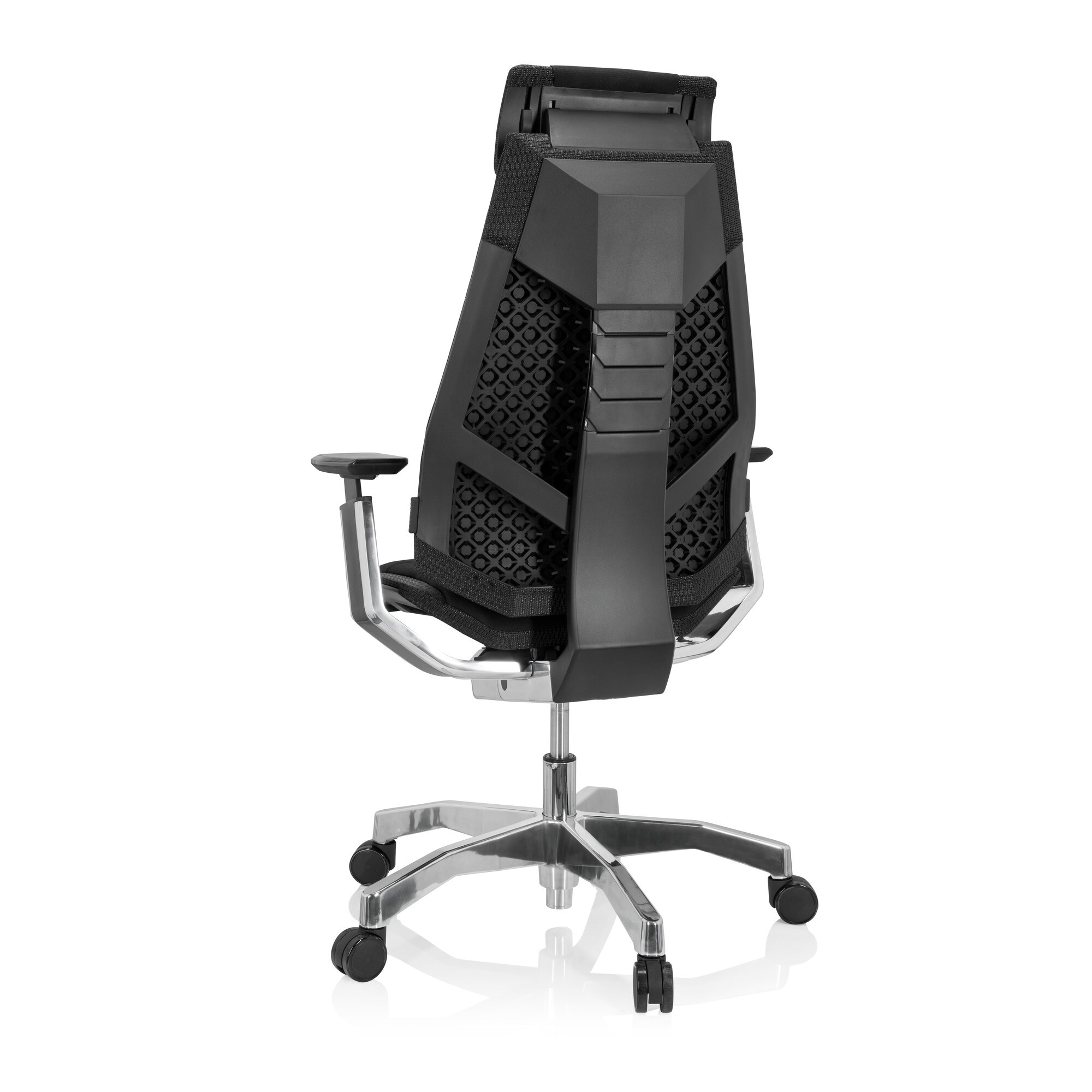 High End Bürostuhl GENIDIA PRO Stoff mit Armlehnen hjh OFFICE