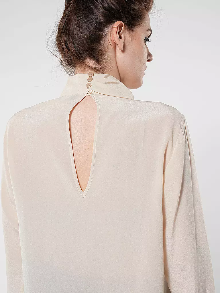 LIU JO Seidenbluse TUNICA DRAPPEGGIATA beige