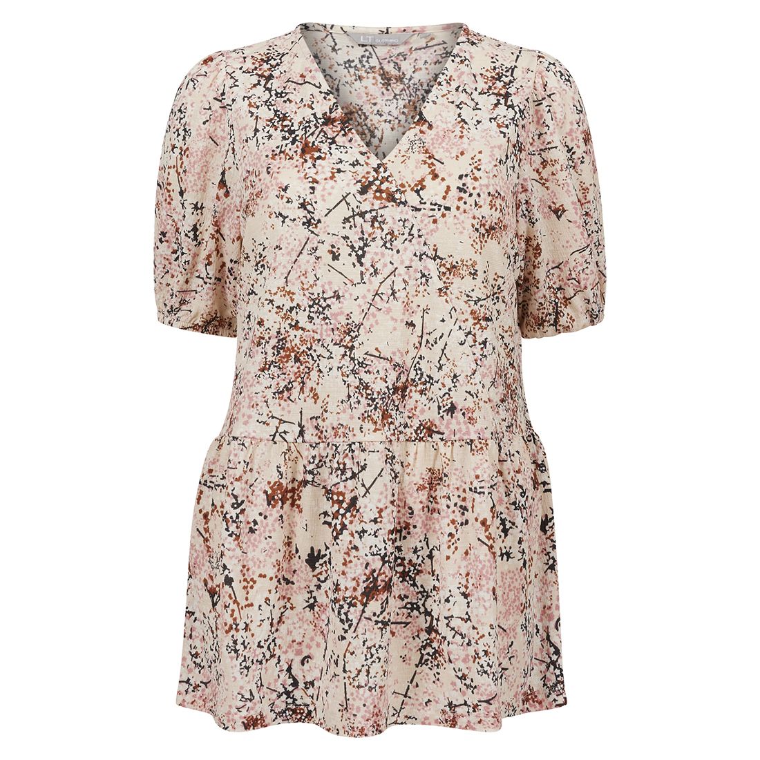 Bluse med mønster