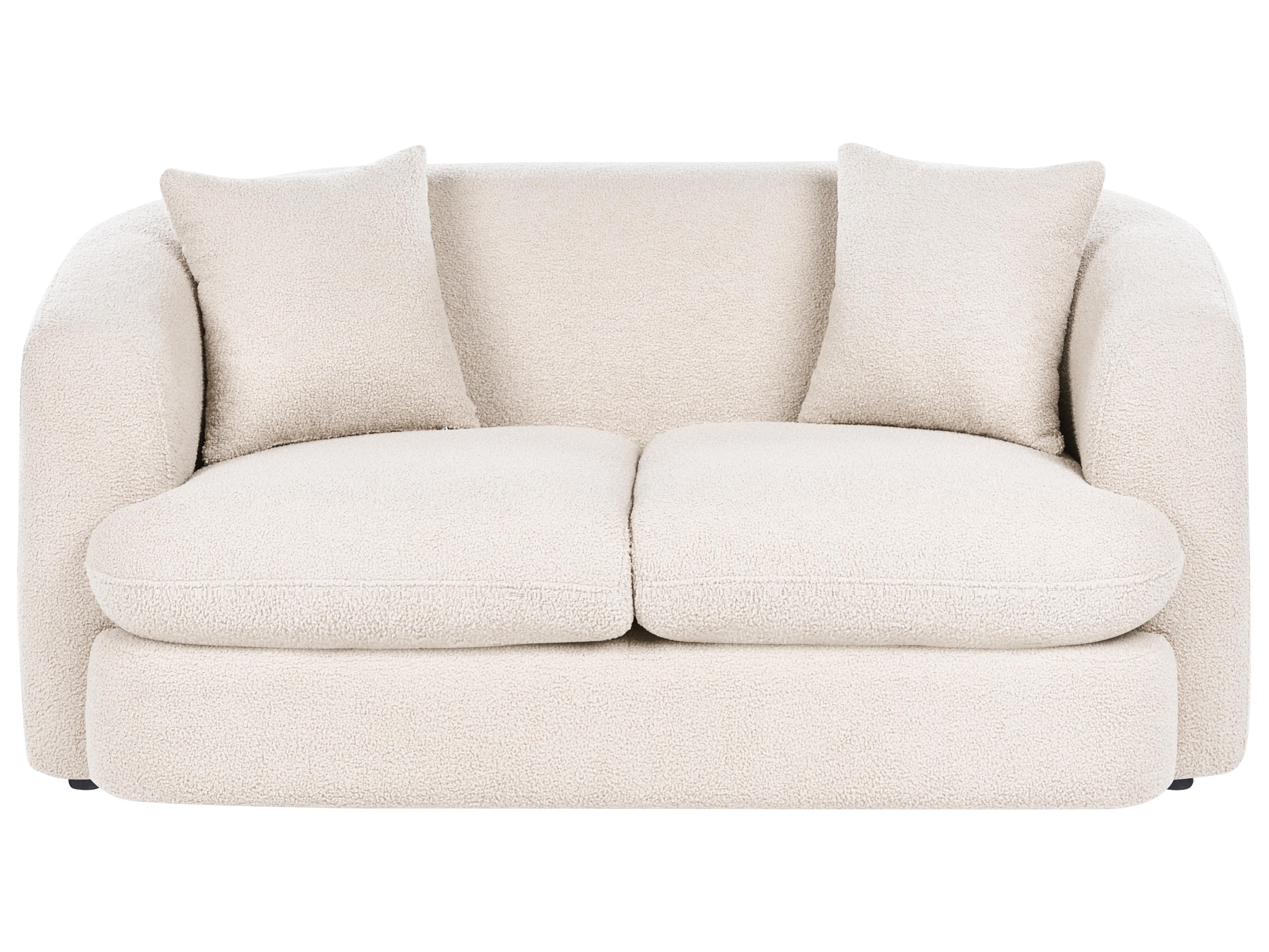 Bank 2-zits HUSBY Bouclé Beige