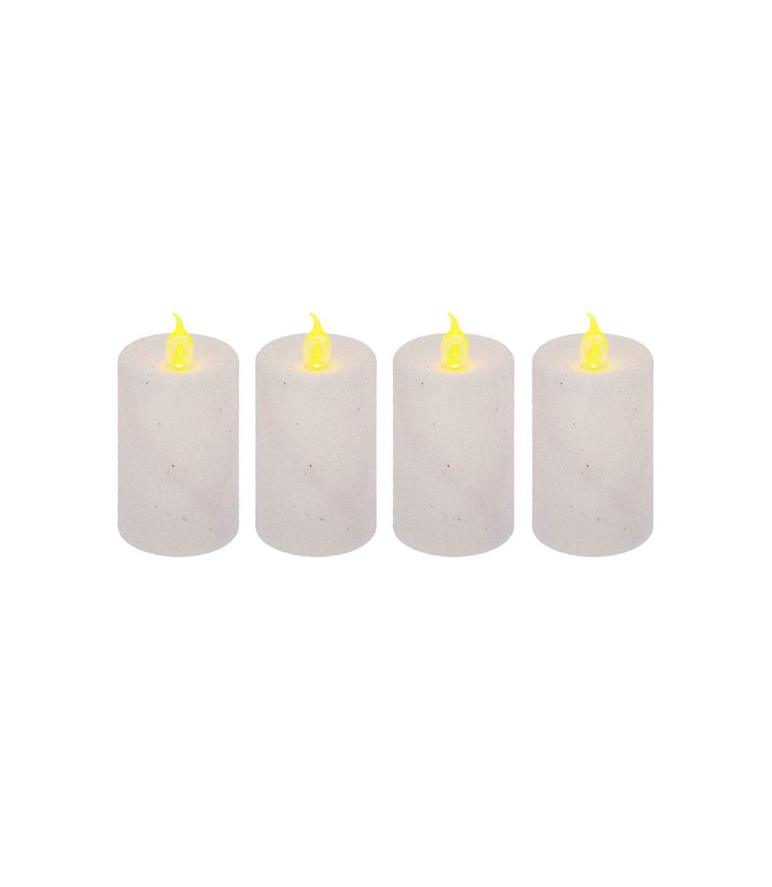 Lot de 4 Bougies Votives Colorama 7cm Blanc