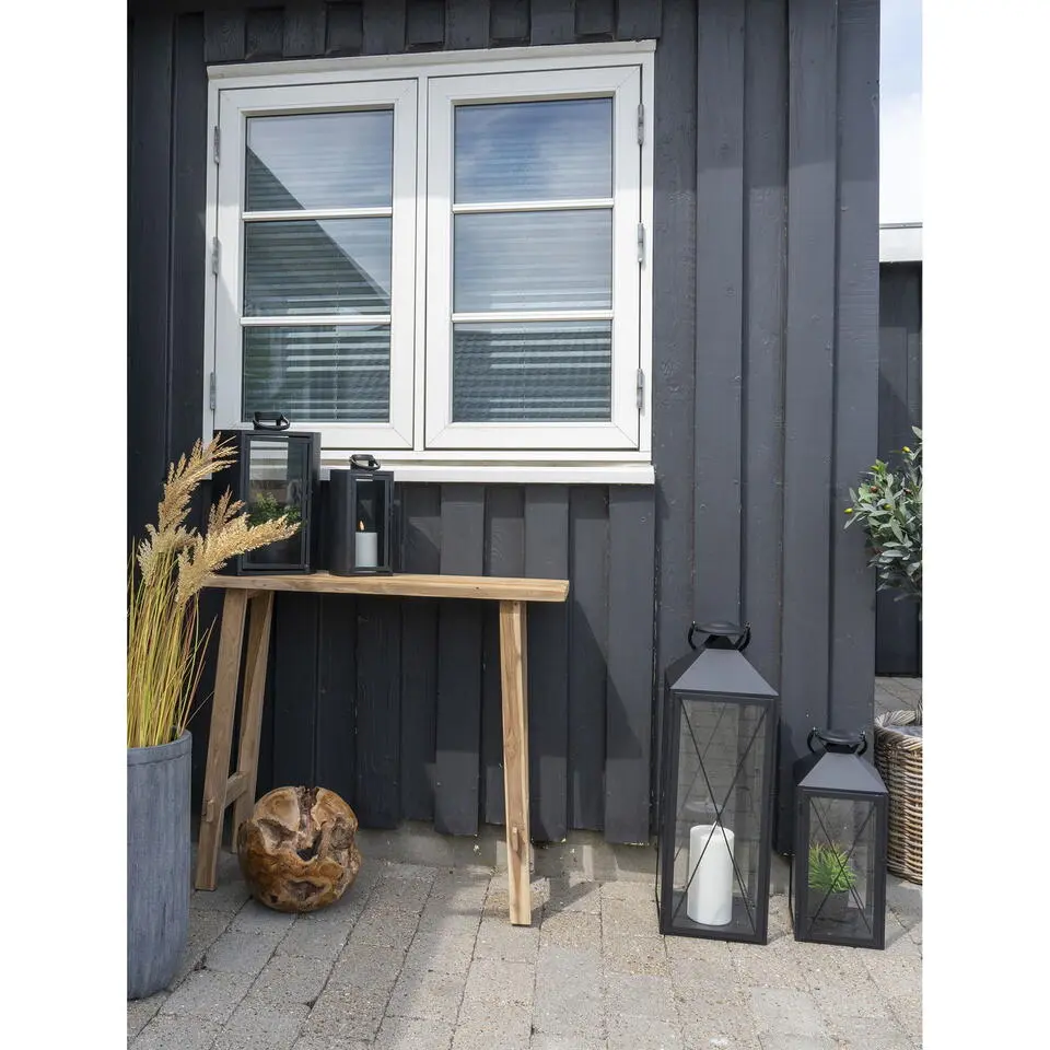 Sidetable Teakhout Naturel - 90x30x80cm - Landelijke Stijl