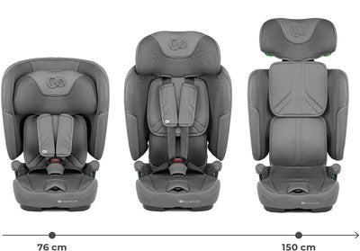 Kinderkraft FIX2GO i-Size Bilstol, Grey