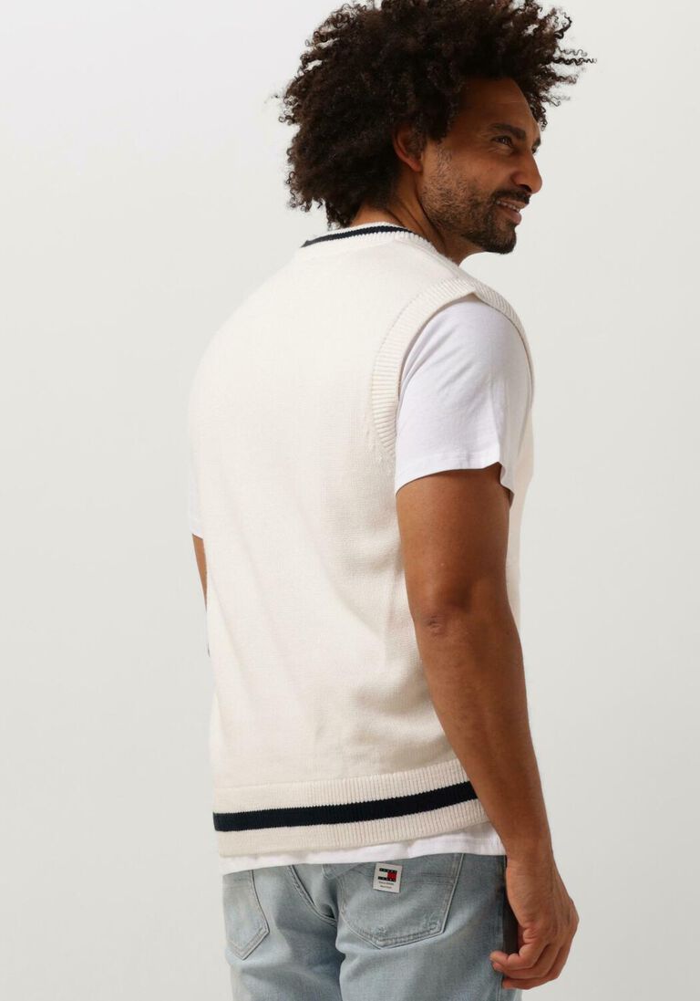 TOMMY JEANS gebroken wit tommy jeans spencer tjm reg contrast tipping vest