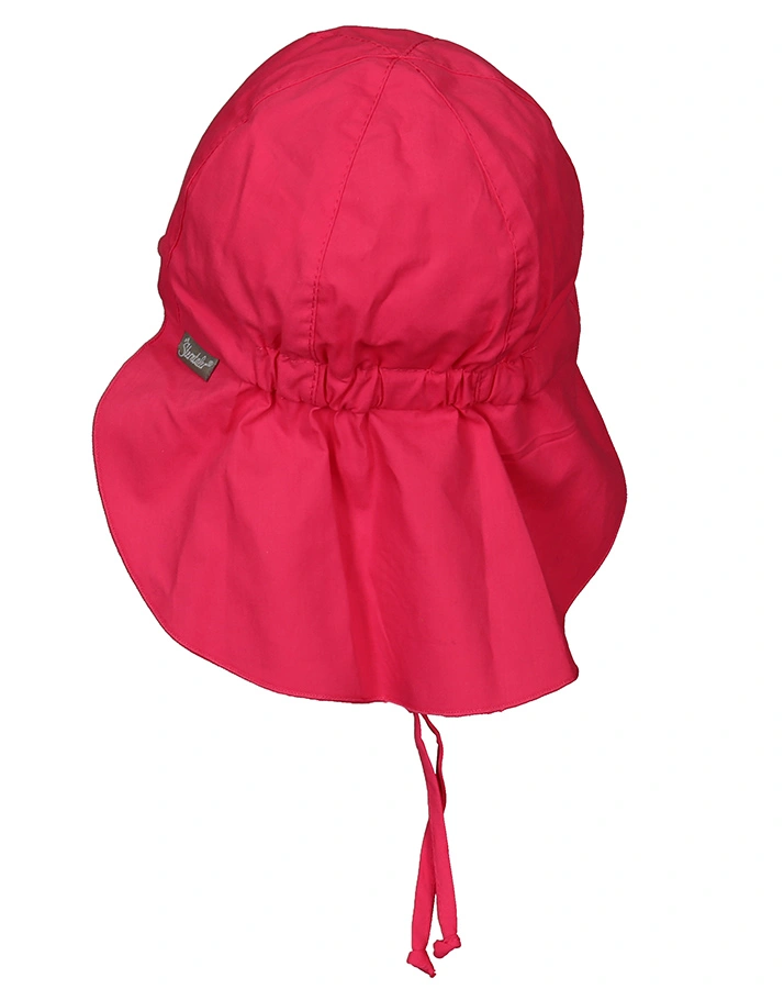 Schirmmütze mit Nackenschutz zum Schnüren in pink