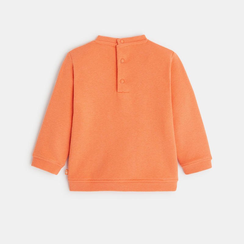 Sweat molleton félin orange bébé garçon Orange