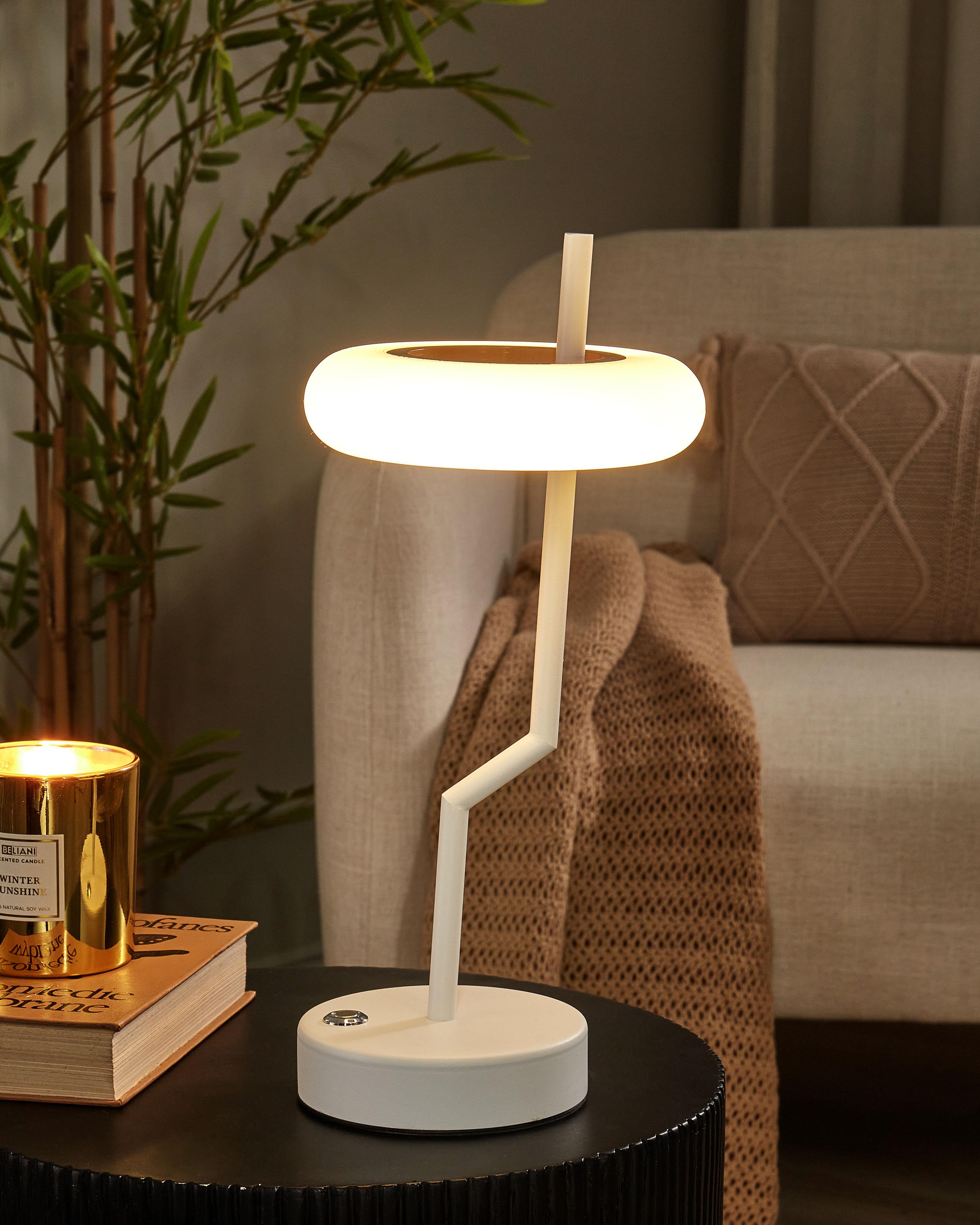 LED draadloze tafellamp ALVIELA met dimmer Metaal Wit