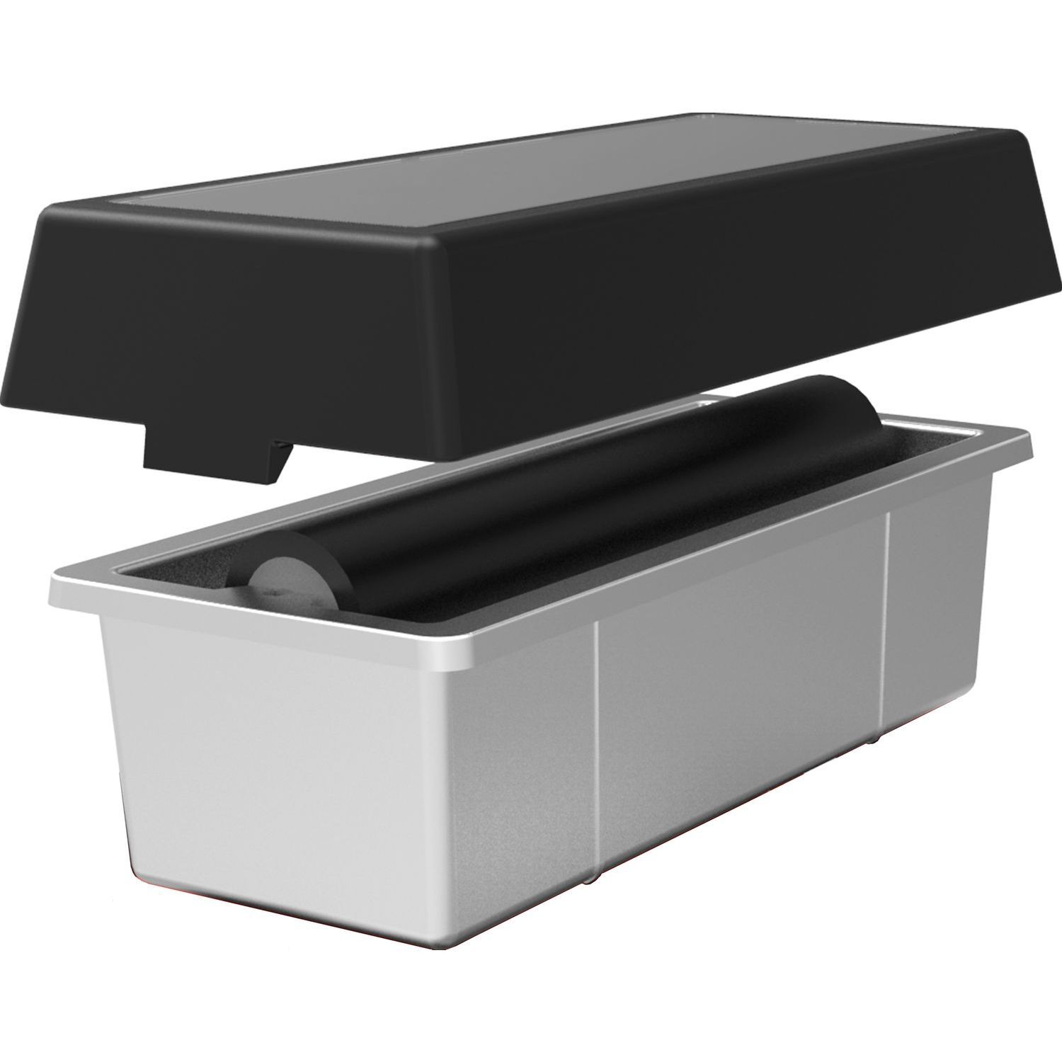 TokoWax Tray incl. lid silver/black